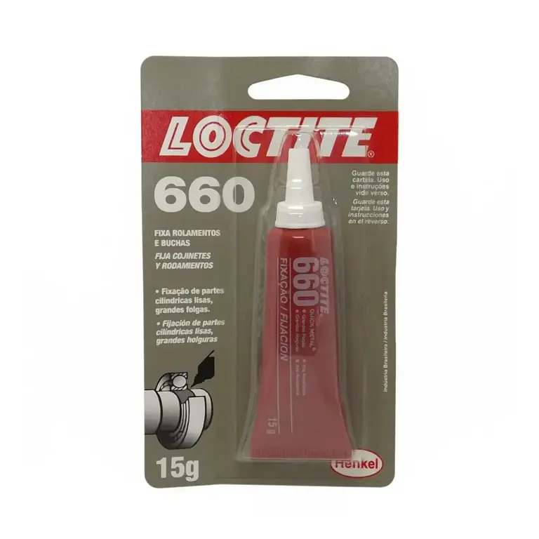 Fixa Rolamentos e Buchas Loctite 660 (15g) - DV004